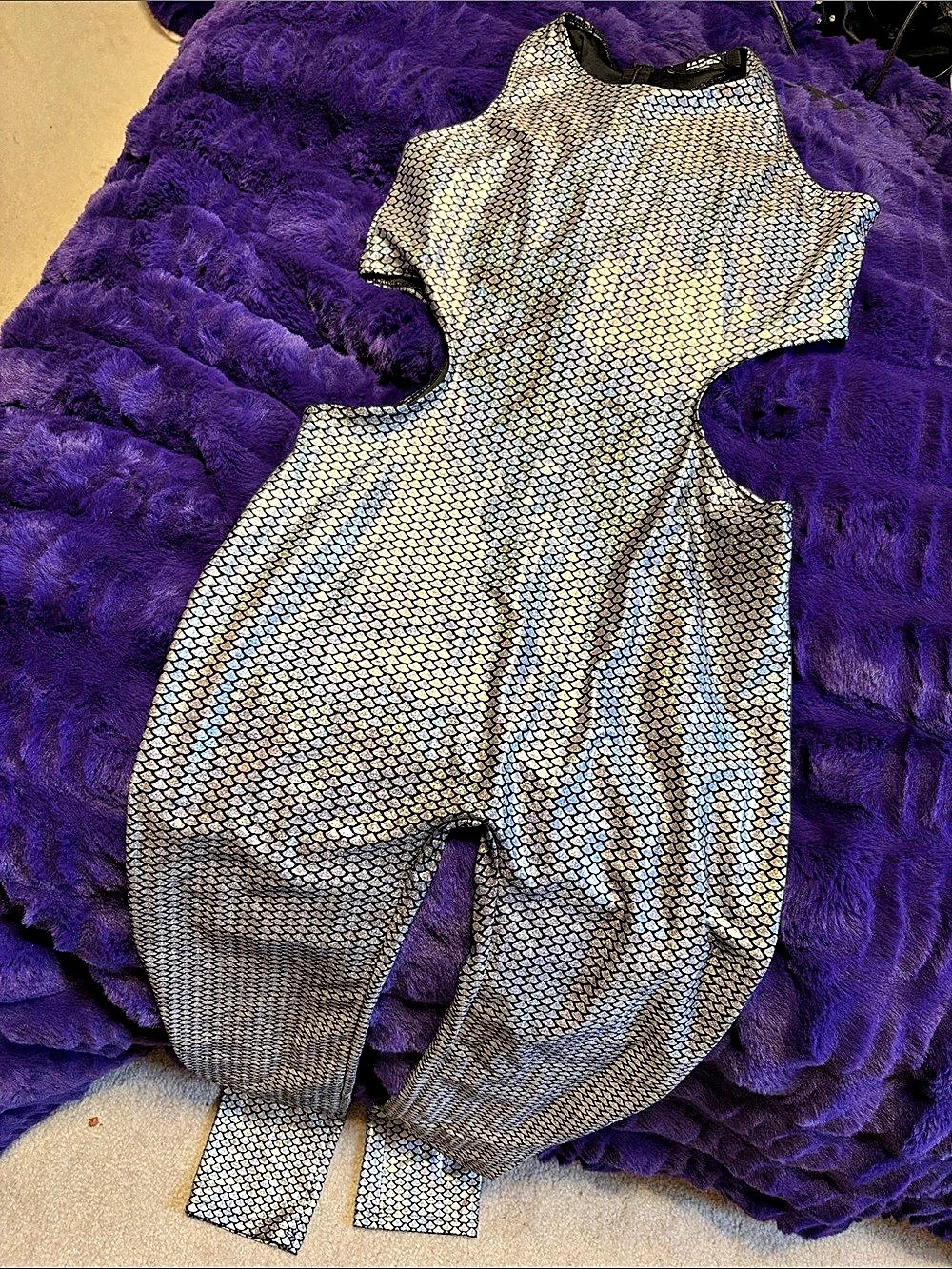 Jaded London Gold & Silver Shiny jumpsuit NWT